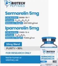 SERMORELIN 5MG PEPTIDE {10 vials}