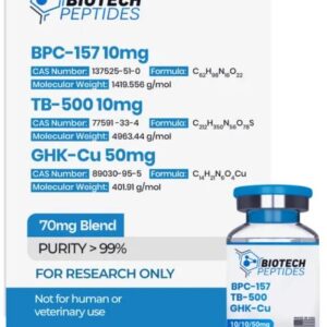 BPC-175 10mg TB-500 10mg GHK-Cu 50mg 70mg Blend {5 vials}