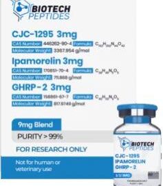 CJC-1295 3mg Peptide (10 vials)
